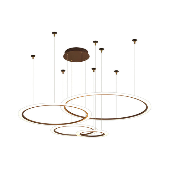 Modern Acrylic LED Chandelier - Small/Large Sizes, 3/4 Tiers, Ceiling Pendant Light Fixture