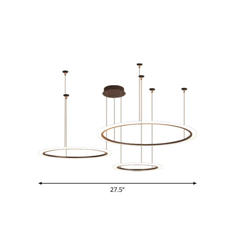 Modern Acrylic LED Chandelier - Small/Large Sizes, 3/4 Tiers, Ceiling Pendant Light Fixture