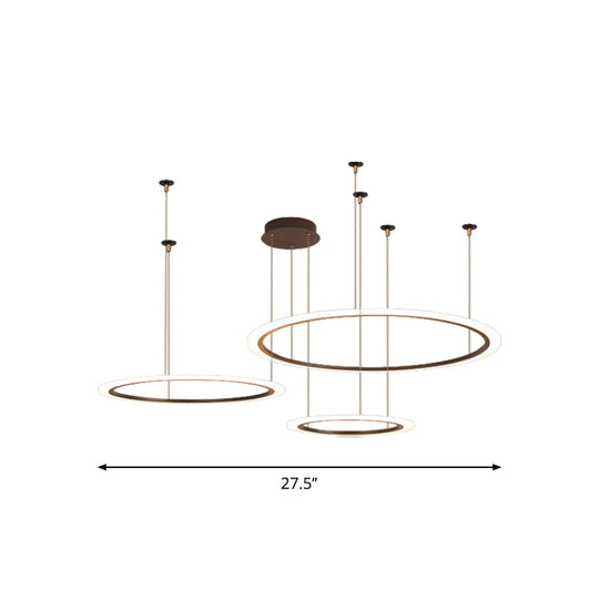 Modern Acrylic LED Chandelier - Small/Large Sizes, 3/4 Tiers, Ceiling Pendant Light Fixture