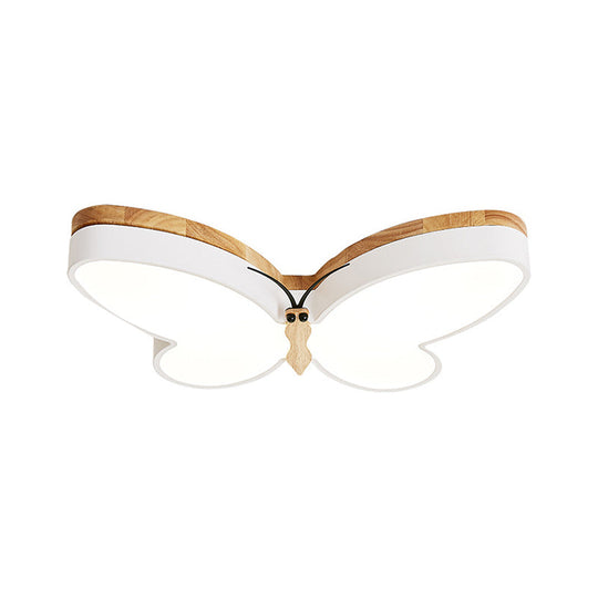 Contemporary Butterfly Acrylic LED Ceiling Light for Living Room - Flush Mount Design