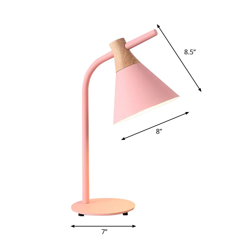 Nordic Single Head Metal Desk Light - Functional Reading Lamp For Study Rooms And Dormitories