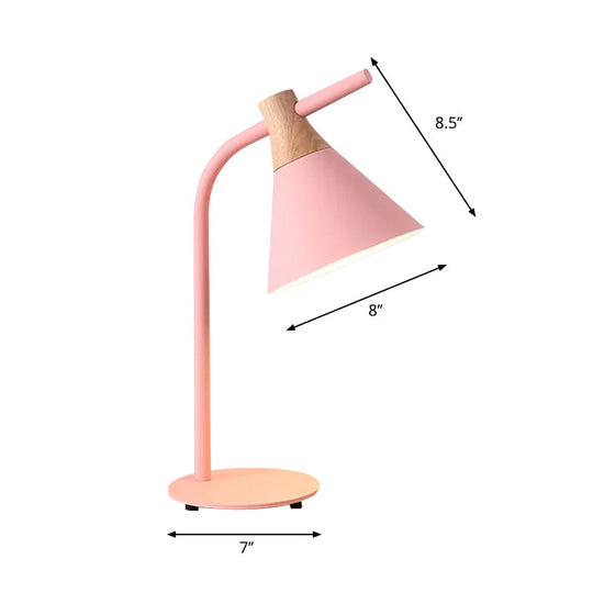 Nordic Single Head Metal Desk Light - Functional Reading Lamp For Study Rooms And Dormitories