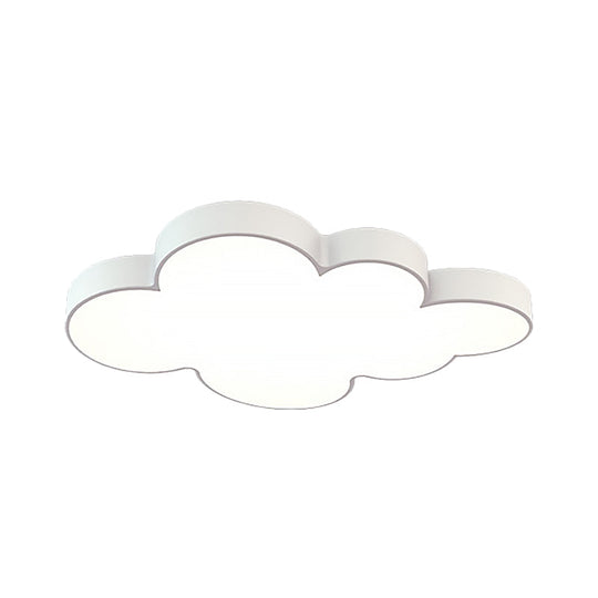 Modern Acrylic Cloud Ceiling Flush Mount Light For Kids Classroom And Bedroom