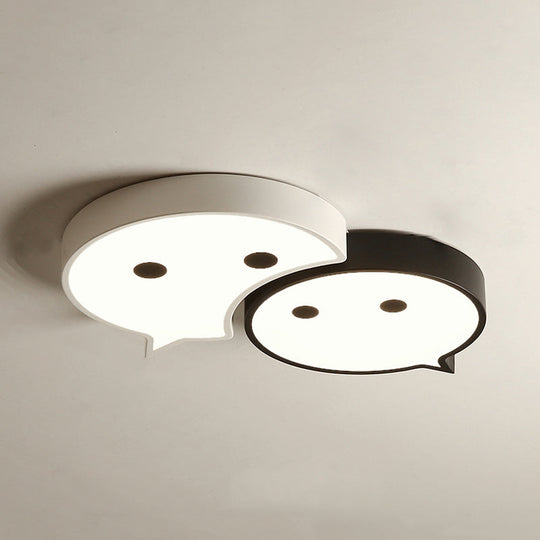 Baby Elf LED Ceiling Mount Light: Charming Metal and Acrylic Lamp for Child's Bedroom