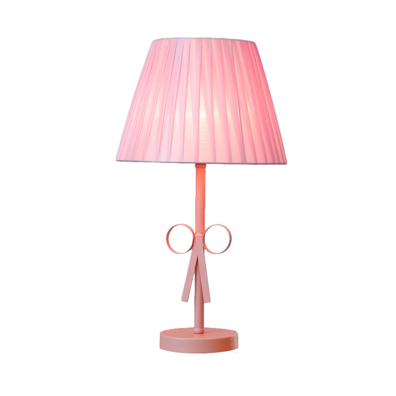 Kids Candy Colored Desk Light For Girls Bedroom - Foldable Tapered Shade And Study-Ready