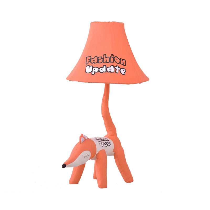 Cartoon Reading Light: Fun Animal Fabric Desk Light For Childs Bedroom