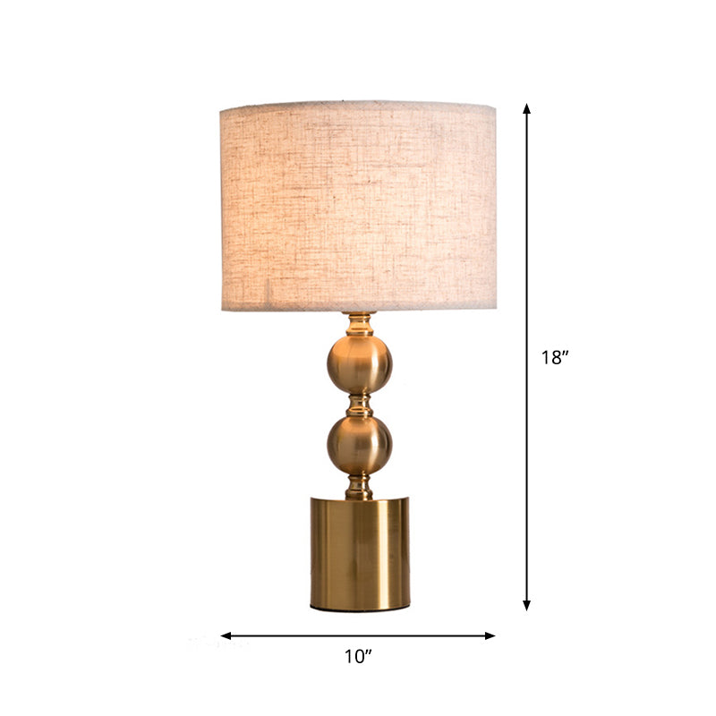 Antiqued Gold Gourd Base Night Light Table Lamp