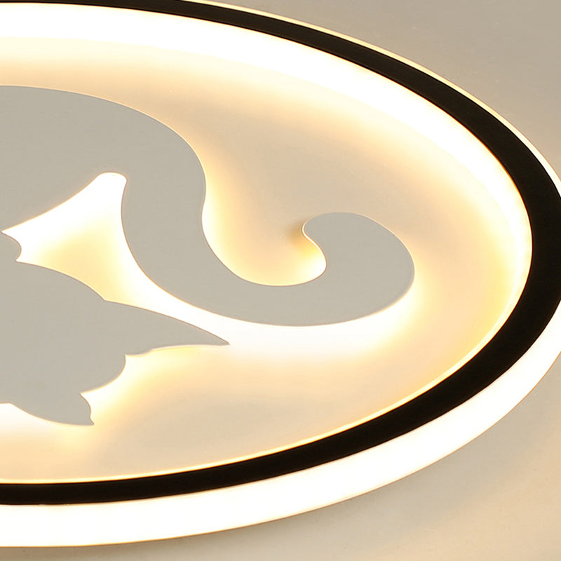 Acrylic LED Kitten Ceiling Fixture - Animal Inspired Light for Bedroom and Nursery