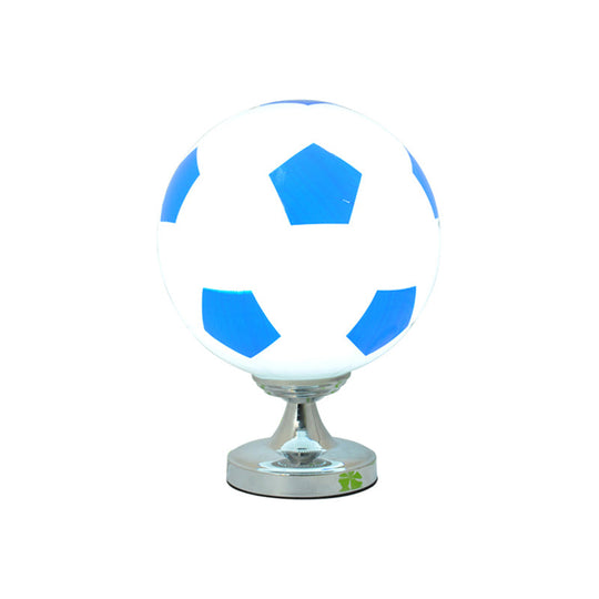 Opal Glass Football Table Light - Stylish 1-Head Sport Reading For Study Room