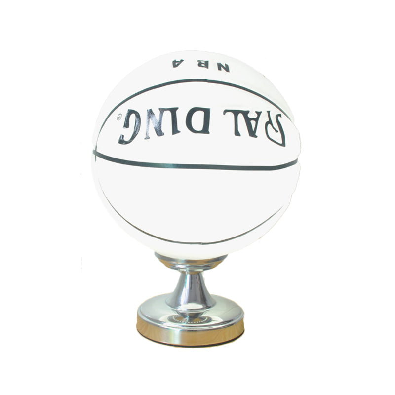 Kids Basketball Desk Light: Sporty Style Table Lamp For Bedroom With Plug-In Cord