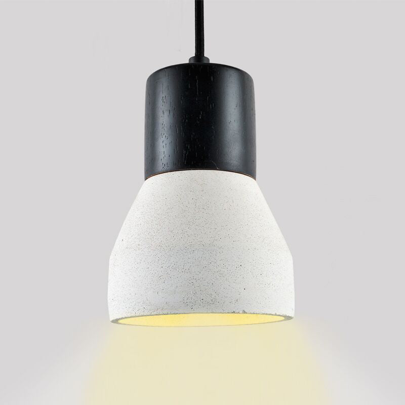 Nordic 1-Light Cement Bottle Pendant: Stylish Suspension Lighting for Restaurants- Grey/Red/Green