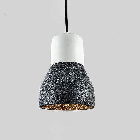 Nordic 1-Light Cement Bottle Pendant: Stylish Suspension Lighting for Restaurants- Grey/Red/Green