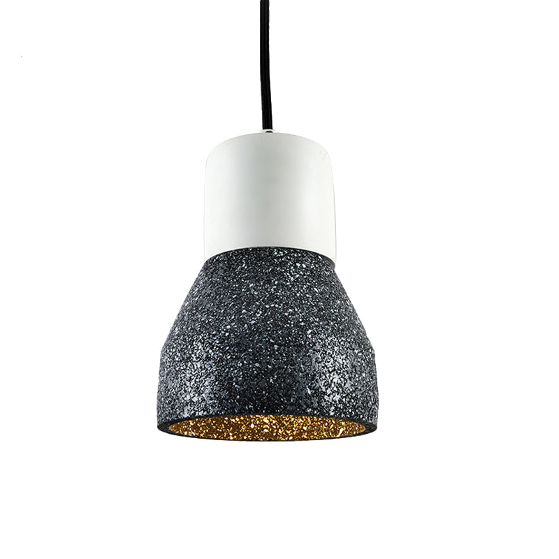 Nordic 1-Light Cement Bottle Pendant Suspension Light In Grey/Red/Green - Ideal For Restaurants