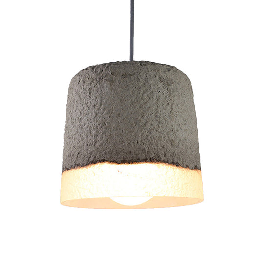 1-Head Nordic Grey Dome/Cone/Barn Ceiling Pendant - Kitchen Bar Hanging Light / C