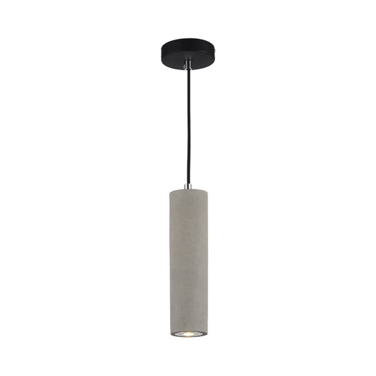 Tubular Led Nordic Ceiling Lamp - Bedside Pendant In White/Yellow Light 10.5/19.5 Tall