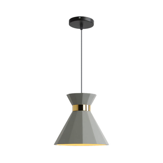 8.5"/10.5" Nordic Grey Cement Suspension Light - Head Hourglass Ceiling Pendant for Dining Room