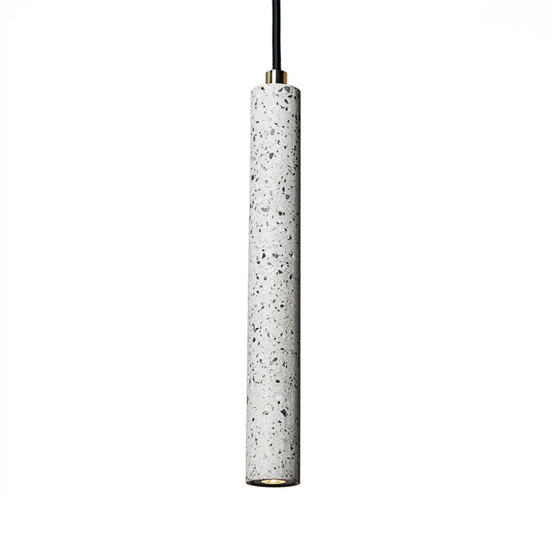 Nordic Cylindrical Pendulum Light  Hanging Pendant in White/Black