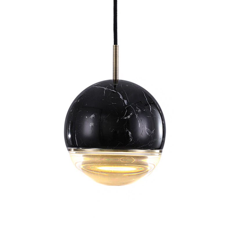 Modern Nordic Hanging Pendant Light - LED Marble Suspension in Multiple Sizes and Colors