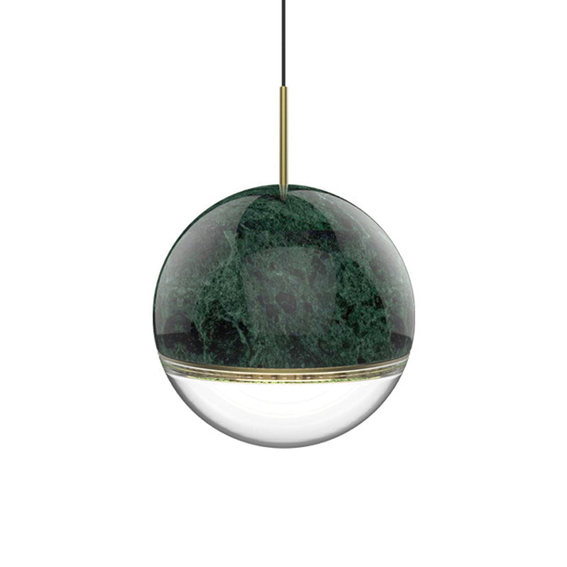 Modern Nordic Hanging Pendant Light - LED Marble Suspension in Multiple Sizes and Colors