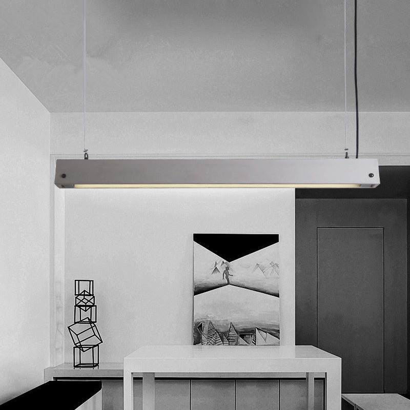 Cement Ceiling Pendant Light Fixture In Grey - Nordic Office Lighting