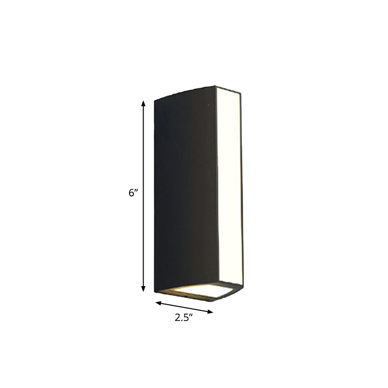 Modern Black Triangle Prism Led Wall Light In Warm/White - Small/Medium/Large Sizes