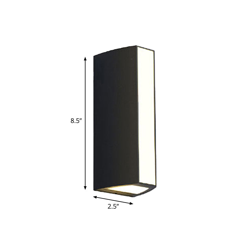 Modern Black Triangle Prism Led Wall Light In Warm/White - Small/Medium/Large Sizes