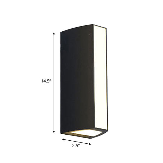 Modern Black Triangle Prism Led Wall Light In Warm/White - Small/Medium/Large Sizes