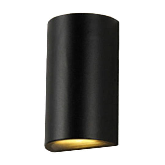 Nordic Metal Black Wall Lamp: Cube/Triangle/Cylinder Led Sconce For Outdoor