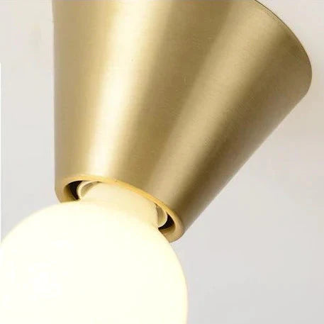 Nordic Minimalist Hall Brass Ceiling Lamp