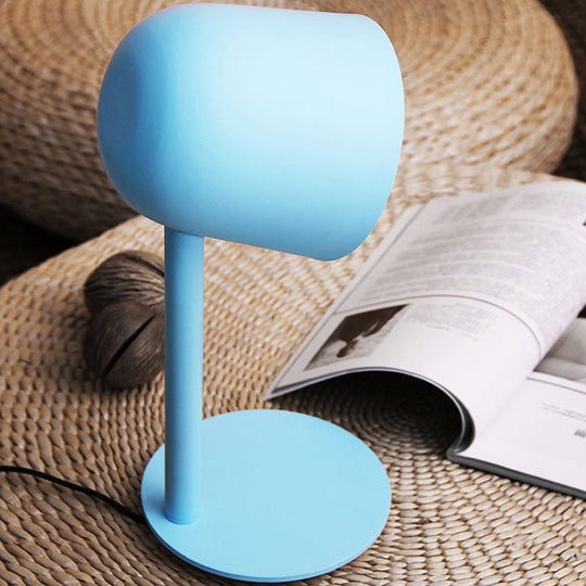 Macaron Loft Desk Lamp - Kindergarten Dormitory Cup Light Sleek Metal Design