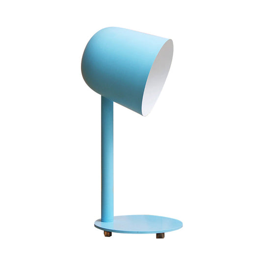 Macaron Loft Desk Lamp - Kindergarten Dormitory Cup Light Sleek Metal Design