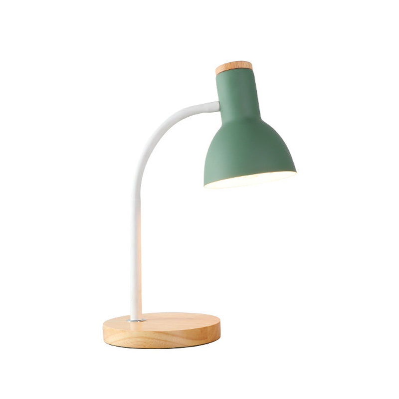 Nordic Reading Light With Metal Touch Shape For Dormitory Desk And Plug-In Convenience