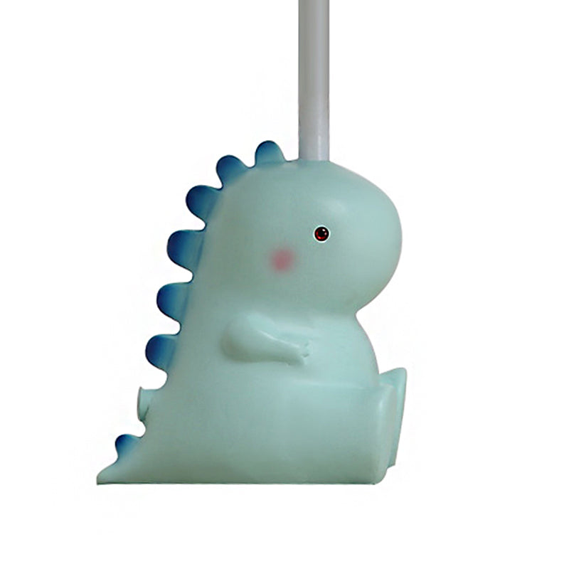 Baby Dinosaur Desk Light For Boys Bedroom - Blue Resin Lamp With Cartoon Design