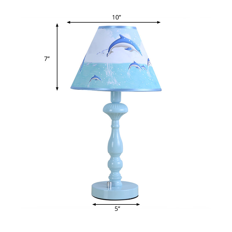 Blue Dolphin Desk Light: Fun Contemporary Reading Light For Kids Bedroom