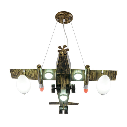 Modern Metal Plane Pendant Lights For Boys Bedroom Or Shop