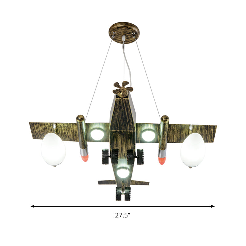 Modern Metal Plane Pendant Lights For Boys Bedroom Or Shop