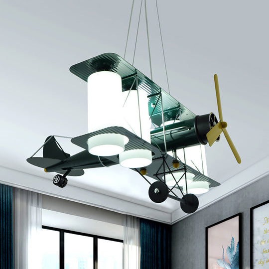 Chic Modern Metal Hanging Chandelier For Bedroom - Battle Plane Inspired