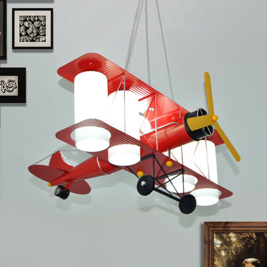 Chic Modern Metal Hanging Chandelier For Bedroom - Battle Plane Inspired