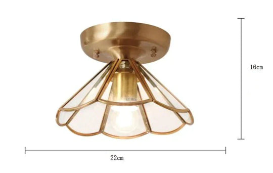 Modern Gateway Lamp Balcony Corridor All Copper Ceiling