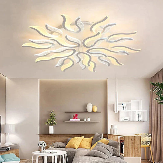 Modern New Acrylic Led ceiling Chandelier lights white color For Living Room Bedroom chandelier lighting lampadario led