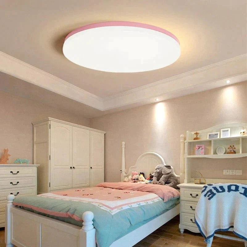 Led Macaron Ceiling Light Lamp Modern Panel Fixture Bedroom Children Remote Living Room Hall Surface