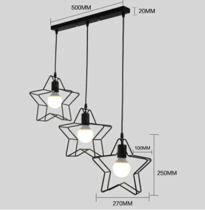 Nordic Creative Lovely Star Chandelier