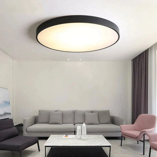 Metal Modern Led Ceiling Light Black&White Simple Led Chandelier Ceiling Lamp For Living Room Bedroom Dining Room Light Fixtures