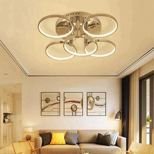 Led Crystal Ceiling Light For Dining Room Living Lamparas De Techo Cristal Pendant Decoration Lampe