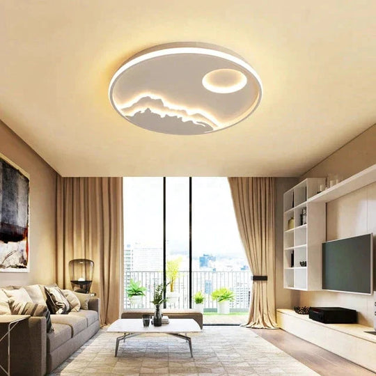 LED Ceiling Light Modern Nature  Sunrise Design For Living Room Bedroom Kitchen Dining Room Lighting Fixture   ICFW1910