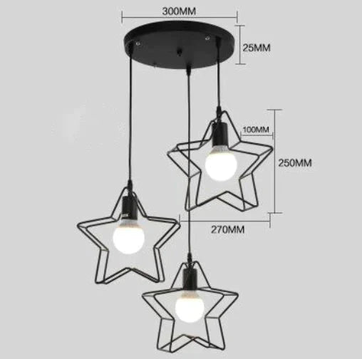 Nordic Creative Lovely Star Chandelier