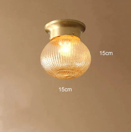 Modern Minimalist Creative All-Copper Corridor Aisle Light Stair Balcony Ceiling Lamp