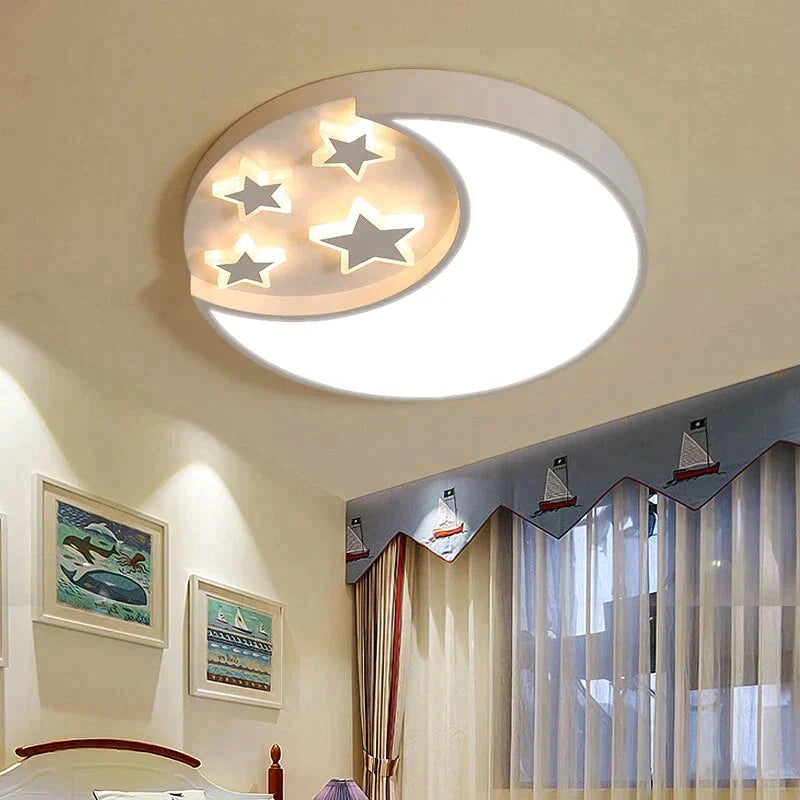 Modern Stars Lled Celling Lights For Living Room Bedroom Dining Acrylic Iron Body Indoor Home Lamp