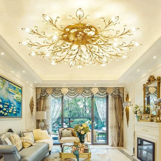 Modern Ceiling Light For Living Room Led Crystal Lamp Bedroom Lamps Dining Gold Loft Lighting