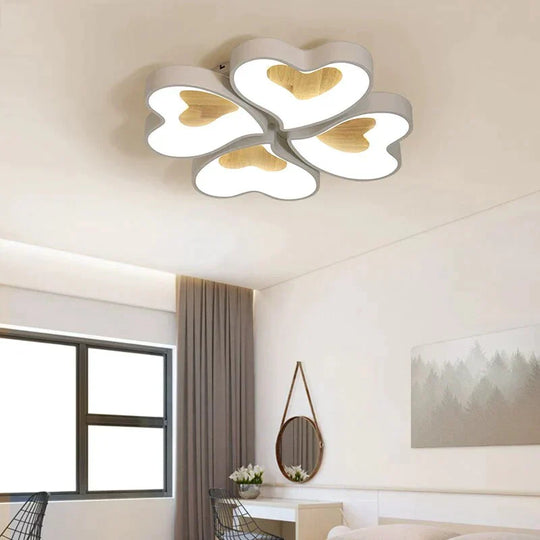 Modern Heart Shape LED Ceiling Lights For Living Room Bedroom  Indoor Lighting Ceiling Lamp Fixture Remote Control Dimmin